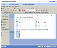 Click to enlarge Customer Exercise Builder screen
